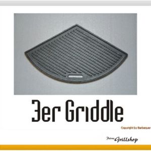 Grillplatte aus Gusseisen  3 grillers joy   47 cm